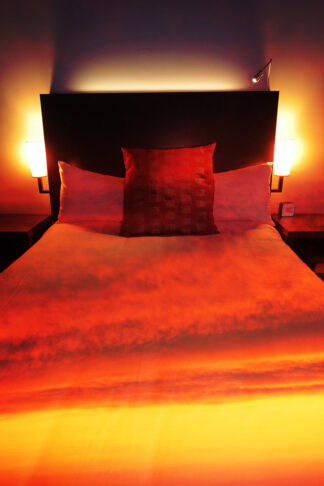 Sunset Bed Cover 2 - Stock Photos, Pictures & Images