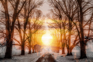 Wintery Road 01 - Stock Photos, Pictures & Images
