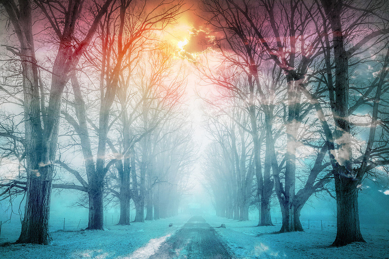 Wintery Road 02 - Stock Photos, Pictures & Images