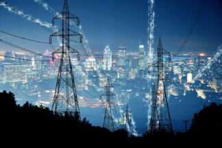 Metropolitan Electrification in Blue - Stock Photos, Pictures & Images