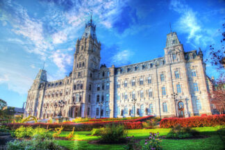 Parliament Building in Quebec City - Just Colorful Stock Photos and Animations for all your Projects.