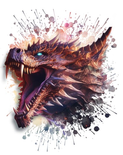 Furious Dragon Head Artwork