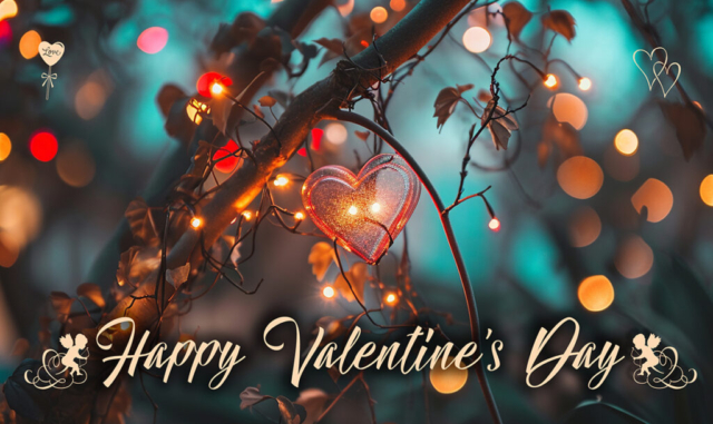 Happy Valentine's Day - Heart in Tree