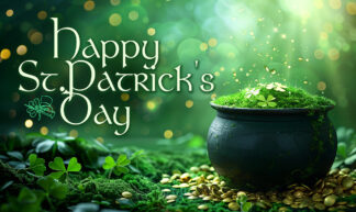 Happy St. Patrick's Day - Irish Shamrock Pot